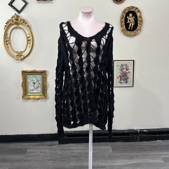 Vintage y2k cusco knitwear black - Picture 1 of 6